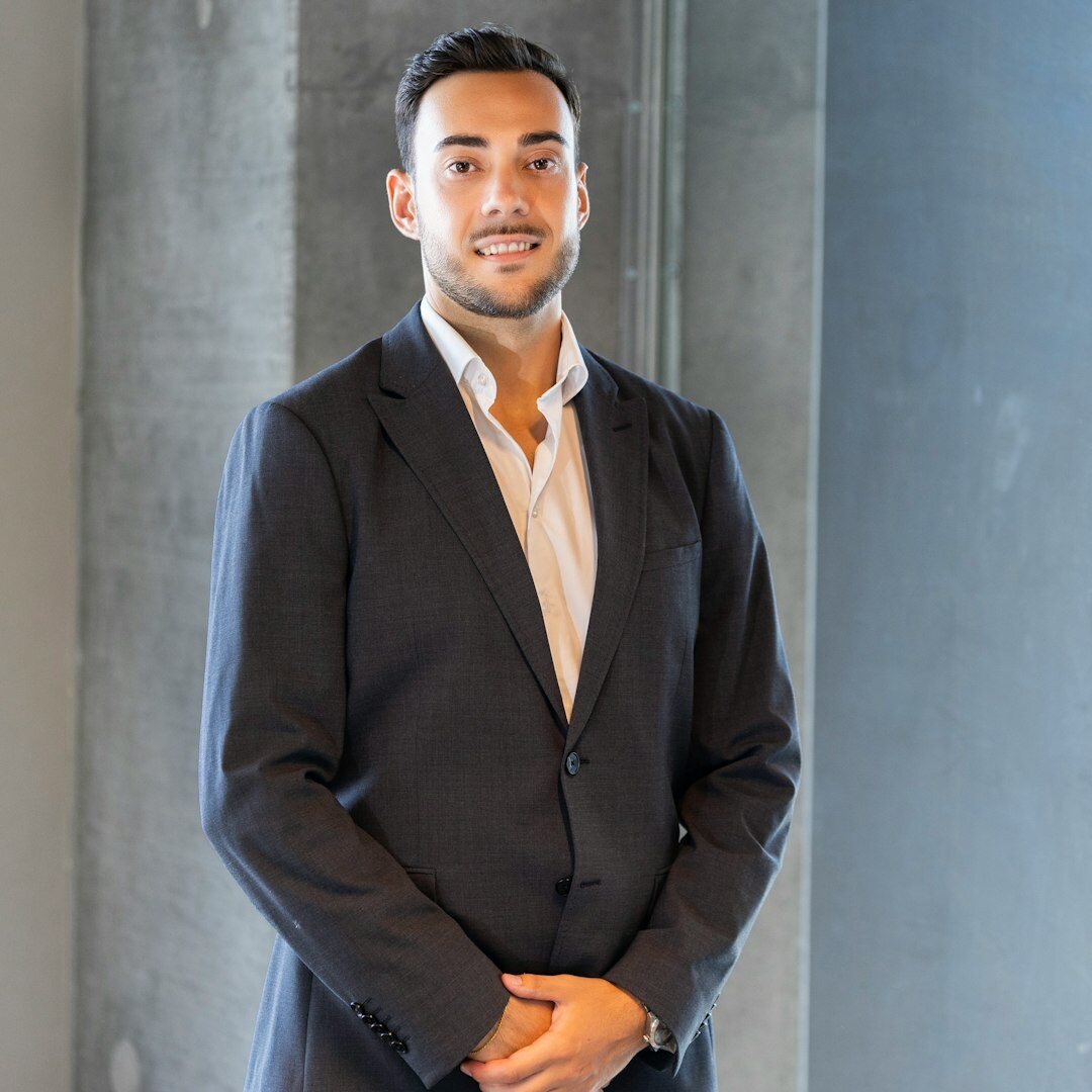 Portrait of a young Belgian man of Congolese descent, data analyst