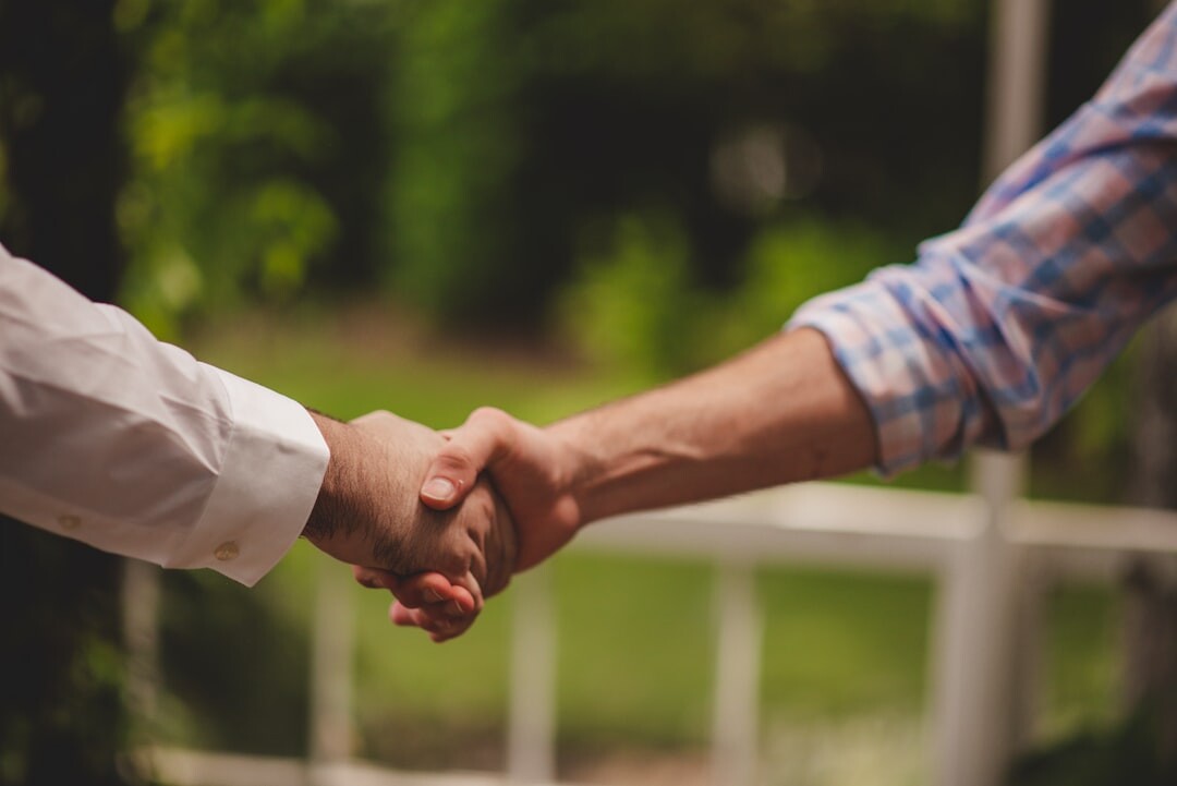 business partnership handshake