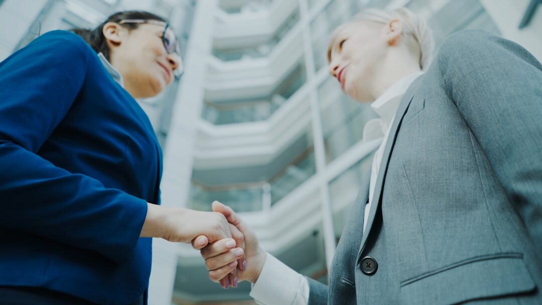 business partnership handshake